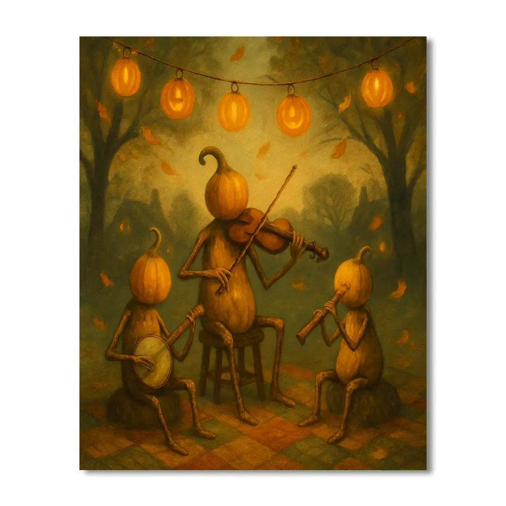 Autumn Lantern Orchestra paint by numbers