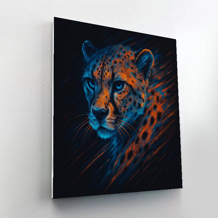 Radiant Cheetah Sprint Paint by numbers kits