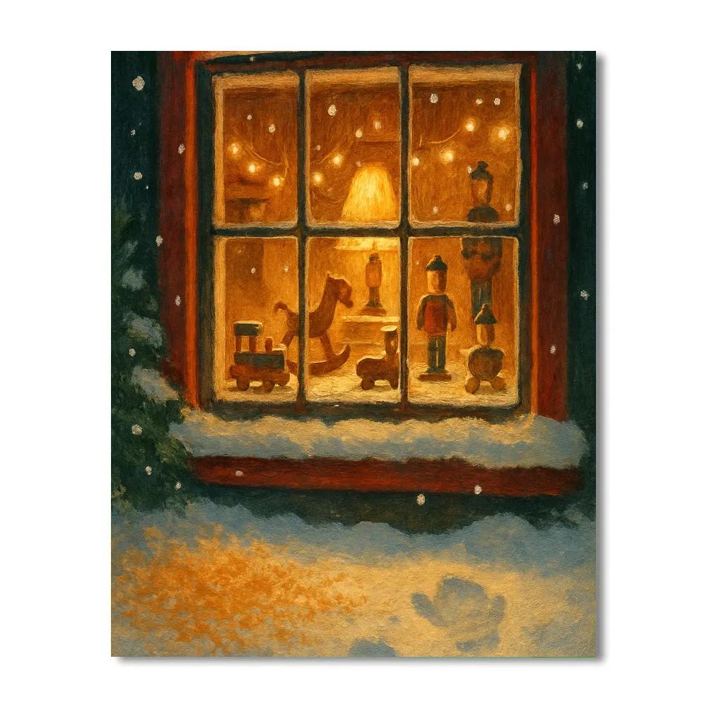 Toymaker Workshop Window paint by color