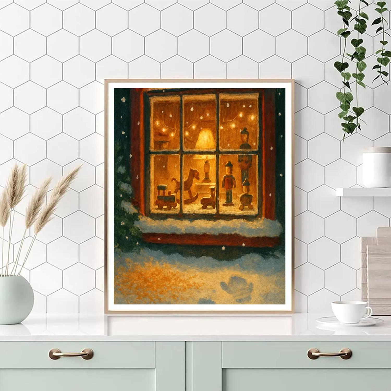 Toymaker Workshop Window paint by color