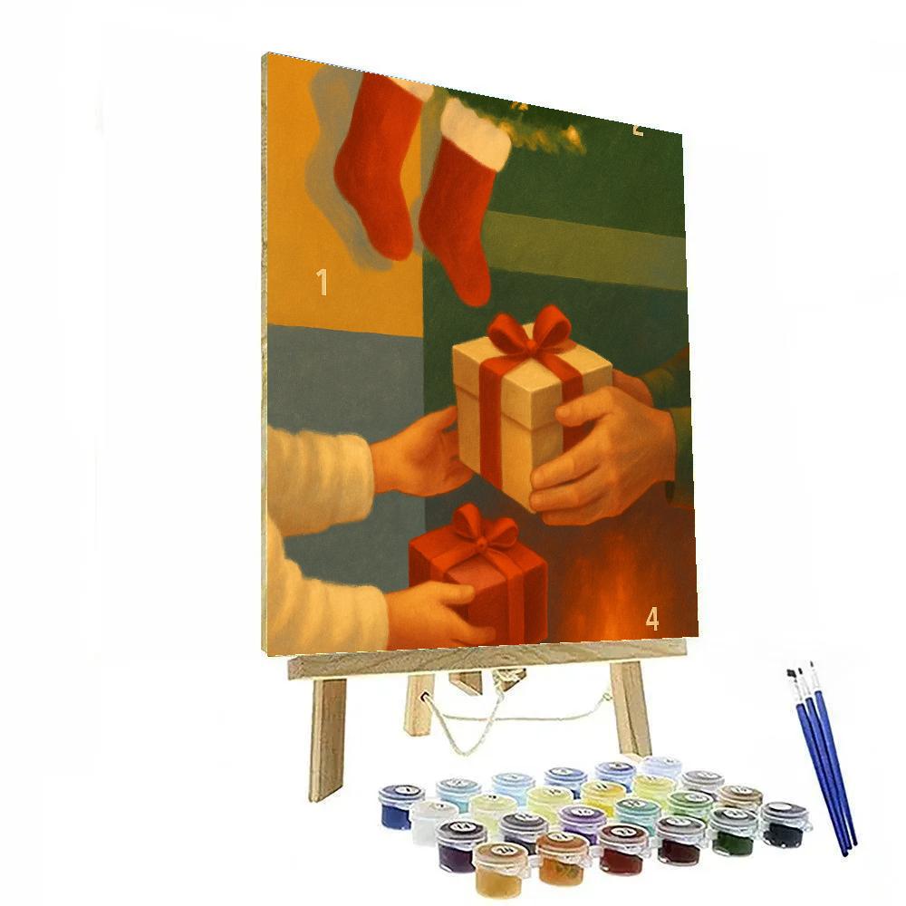 Gifts By The Fireplace paint by color