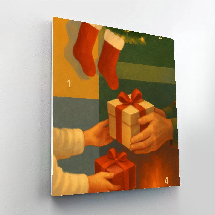 Gifts By The Fireplace paint by color