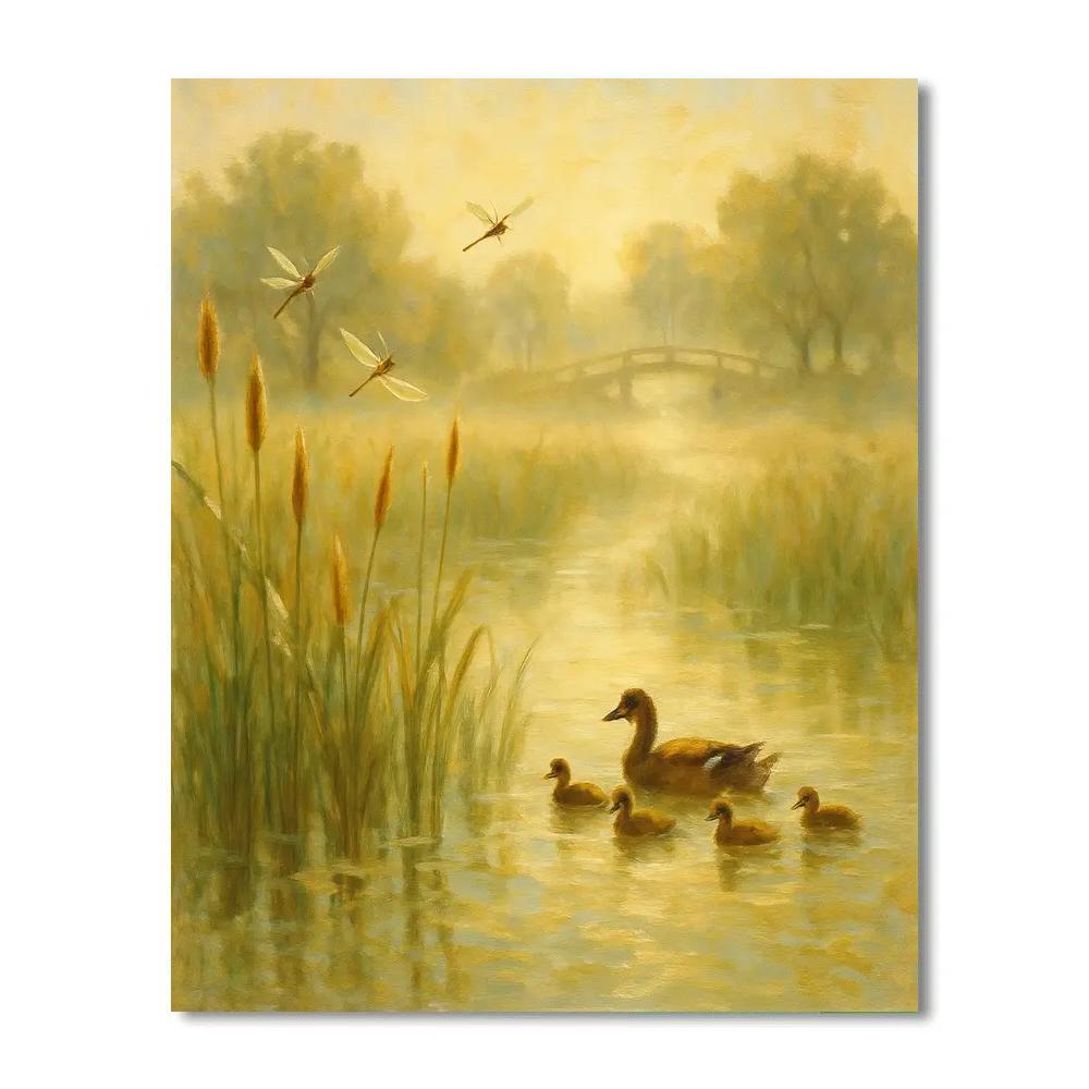 Sunlit Marsh Reverie paint by color