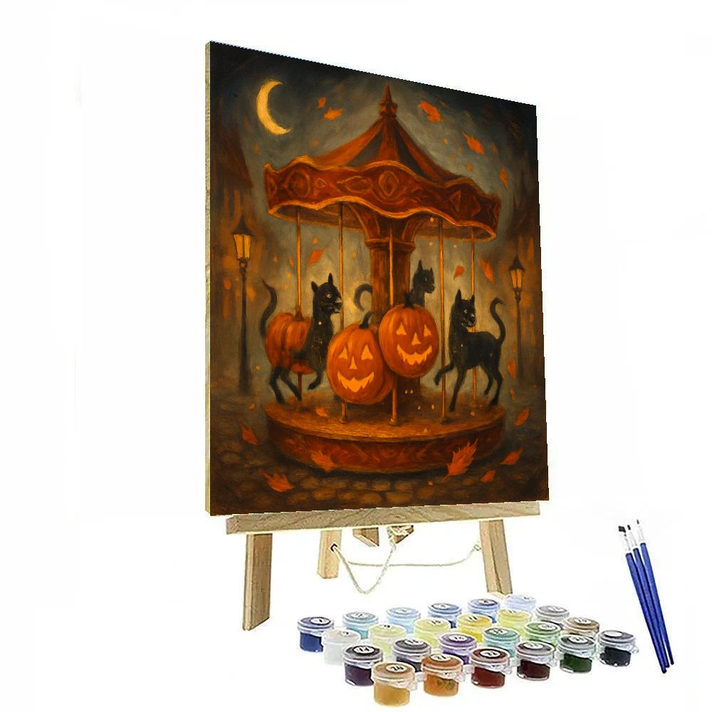 Cobblestone Carousel Of Leaves Paint by numbers kits