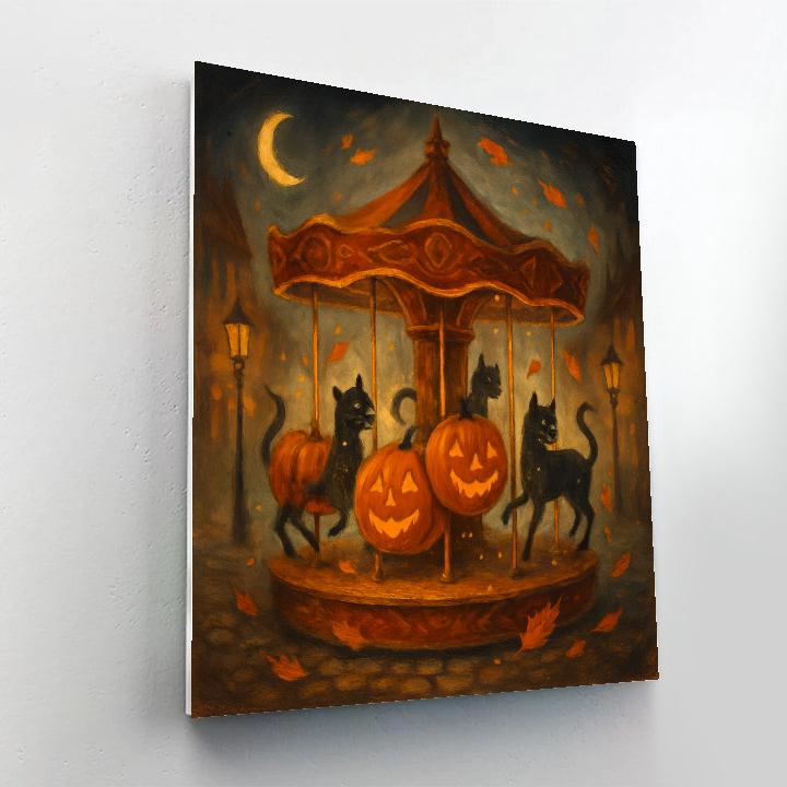 Cobblestone Carousel Of Leaves Paint by numbers kits