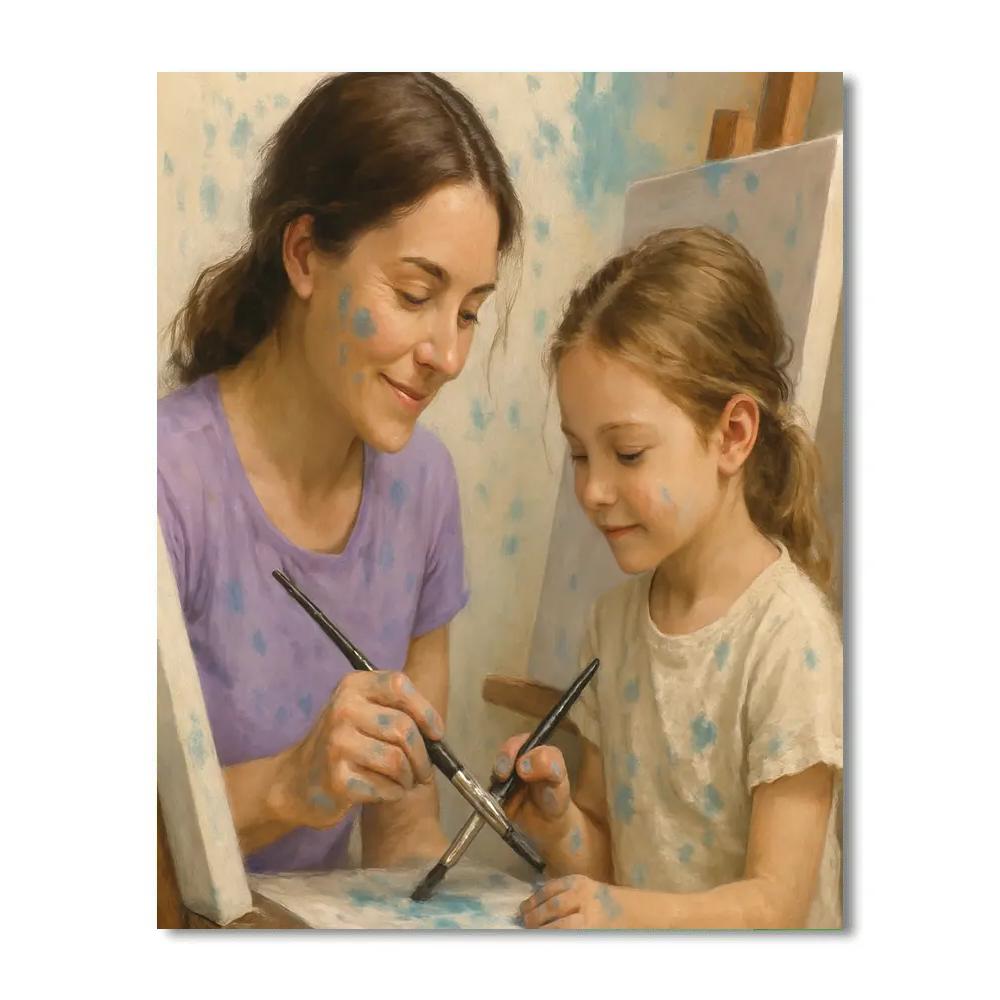 Quiet Painting Afternoon paint by color