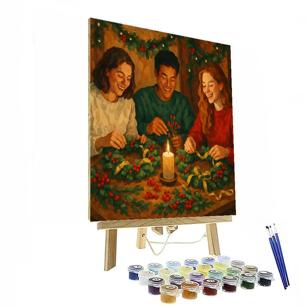 Wreath Makers DIY paint by numbers