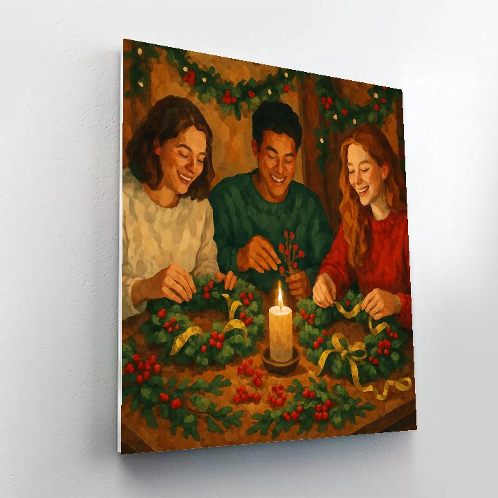 Wreath Makers DIY paint by numbers
