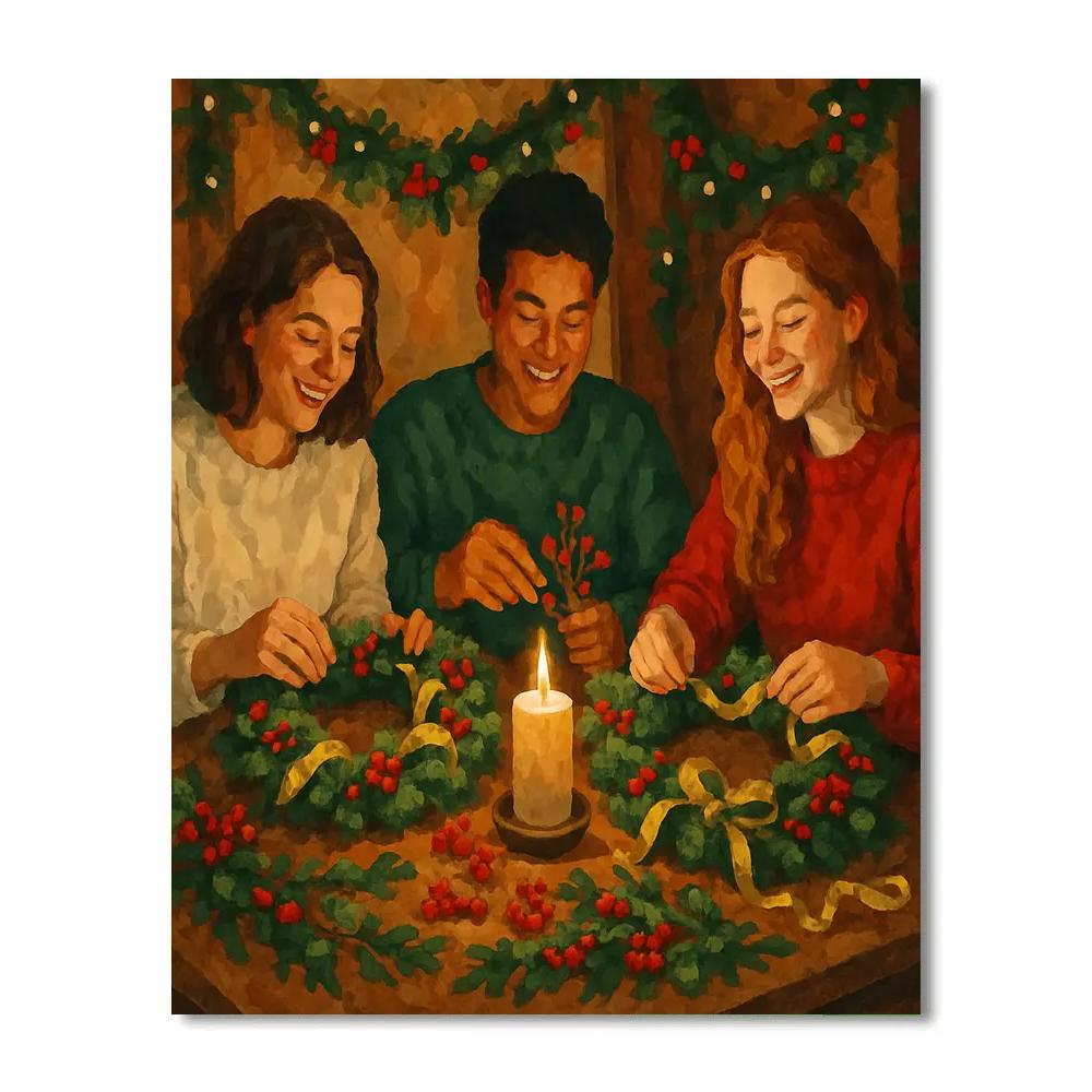 Wreath Makers DIY paint by numbers