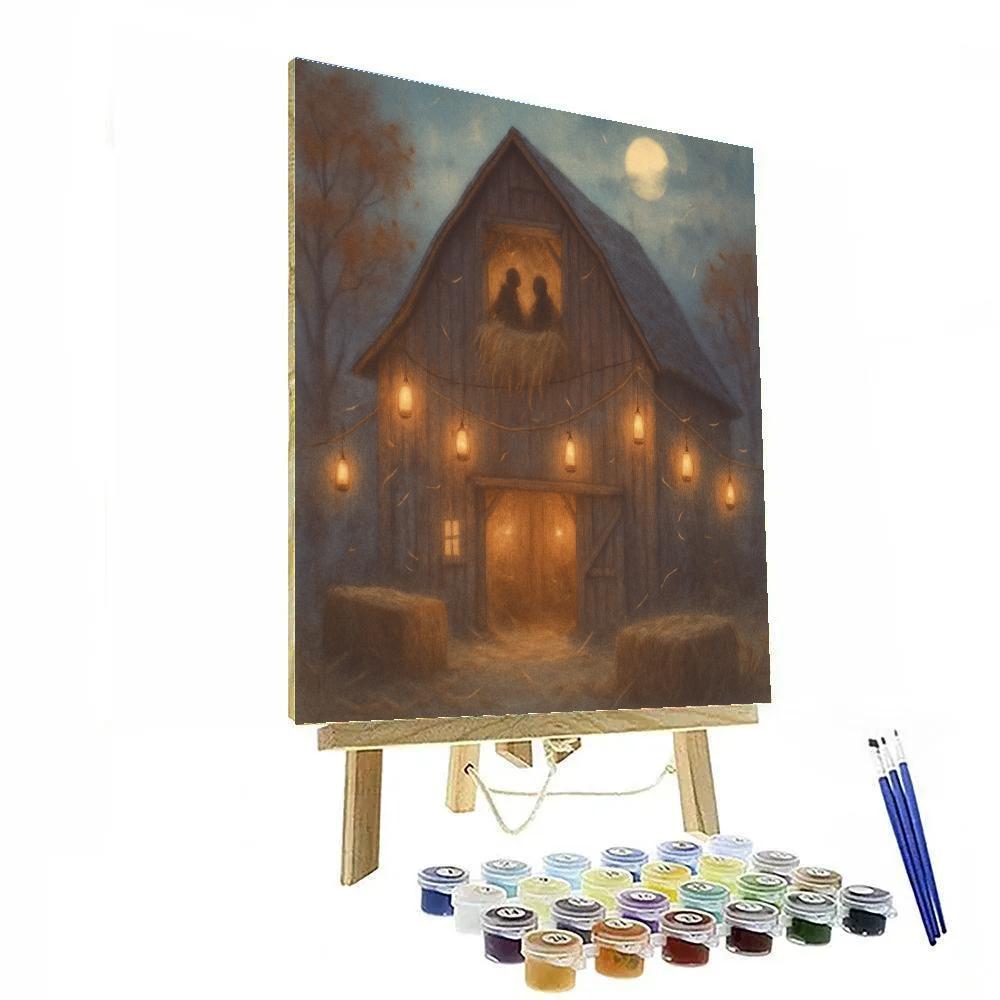 Barn Of Echoing Lanterns DIY paint by numbers