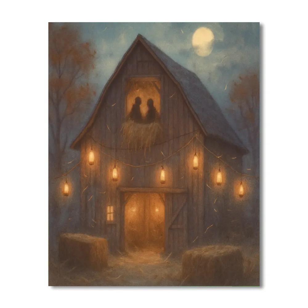 Barn Of Echoing Lanterns DIY paint by numbers
