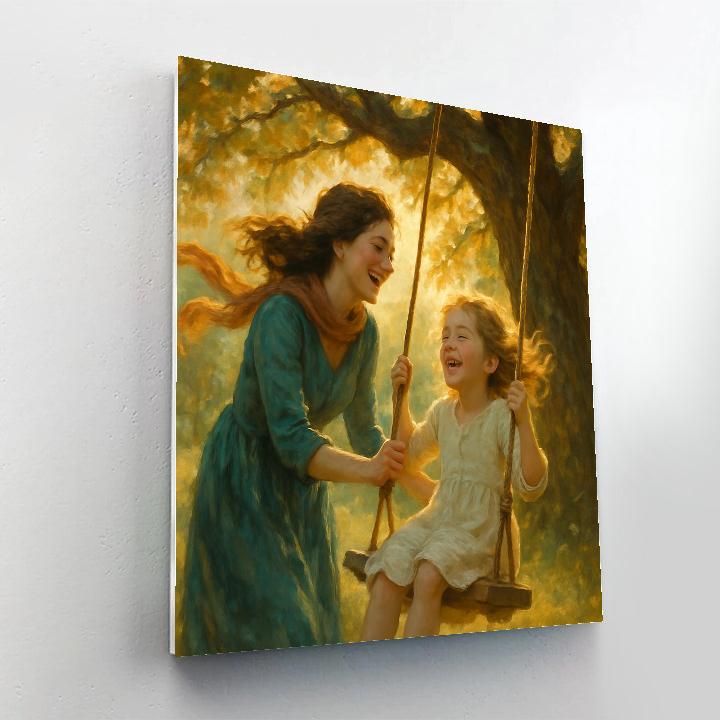 Swing At Golden Hour Paint by numbers kits
