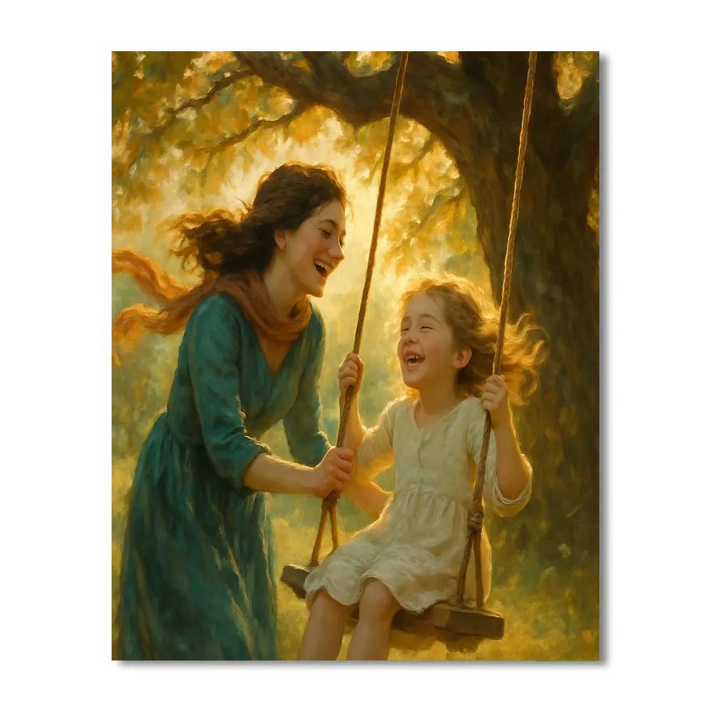 Swing At Golden Hour Paint by numbers kits