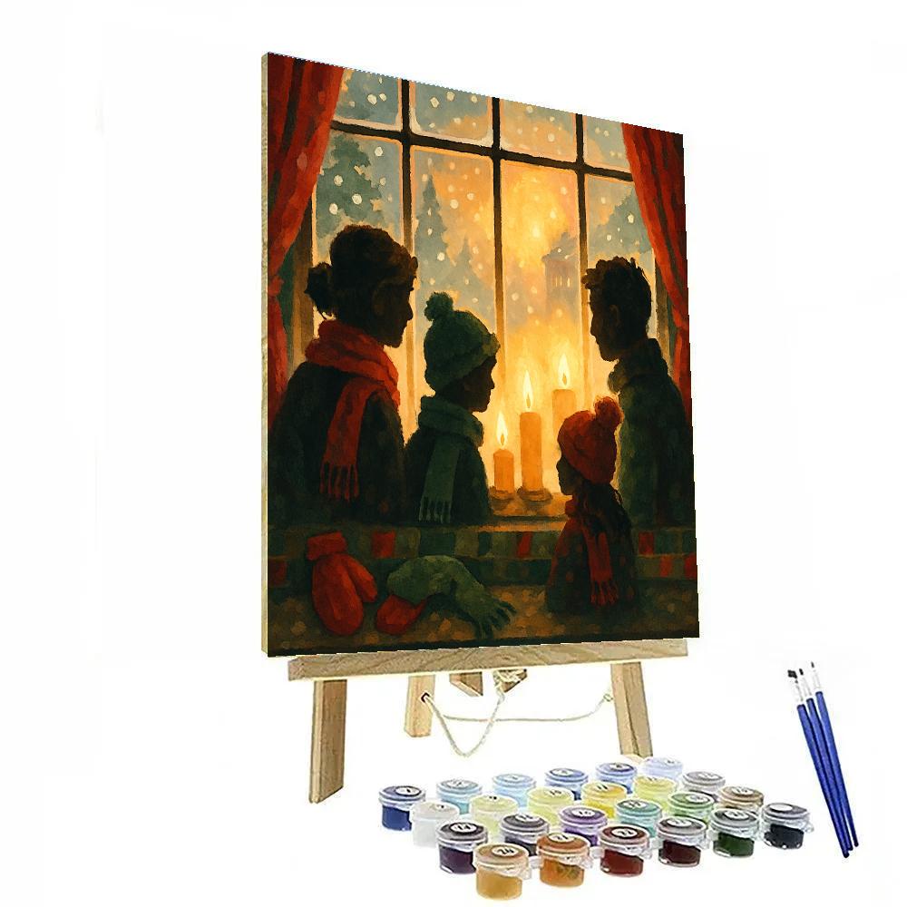 Window Of Candles Painting by numbers kit