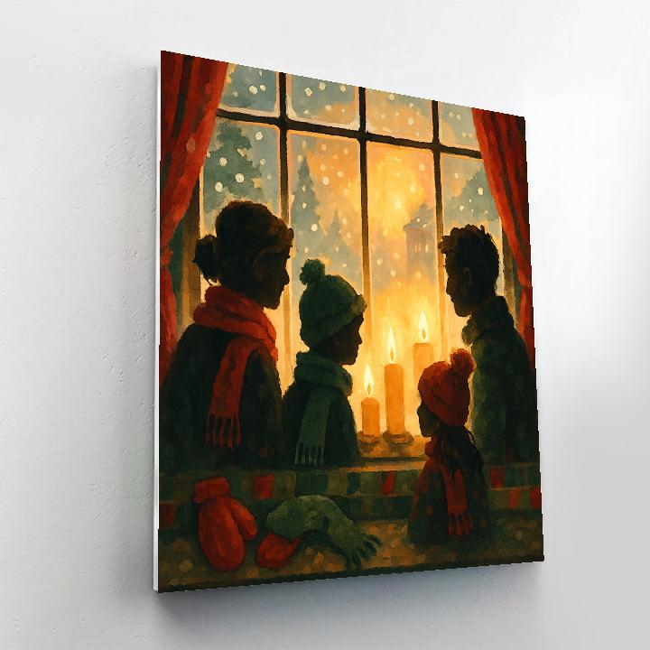 Window Of Candles Painting by numbers kit