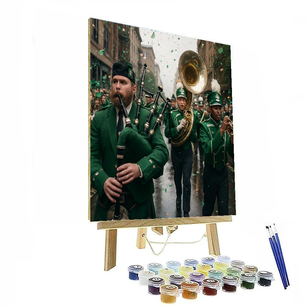 St Patricks Day Parade paint by number