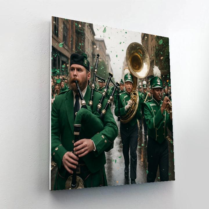 St Patricks Day Parade paint by number