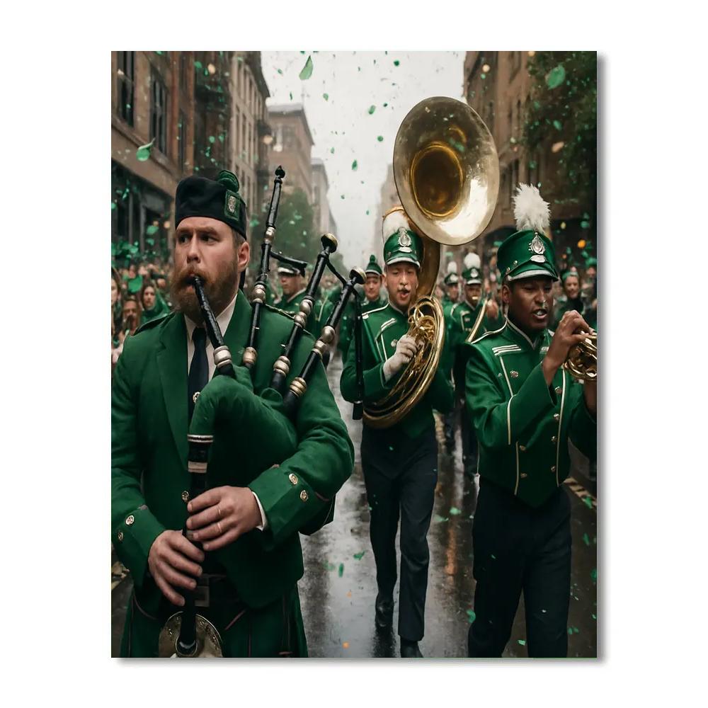 St Patricks Day Parade paint by number