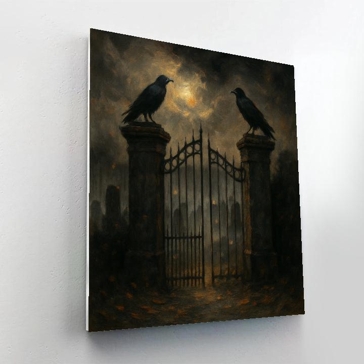 Raven Watch At Midnight Gate Numbered painting kits
