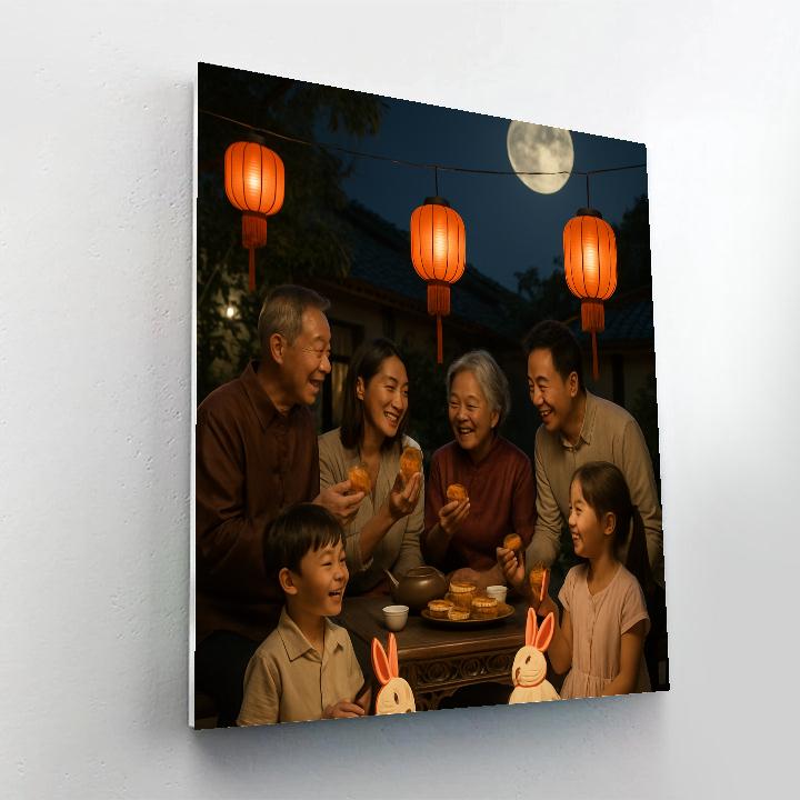 Mid Autumn Moon Festival Numbered painting kits