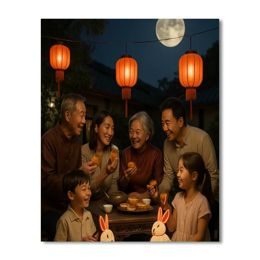 Mid Autumn Moon Festival Numbered painting kits