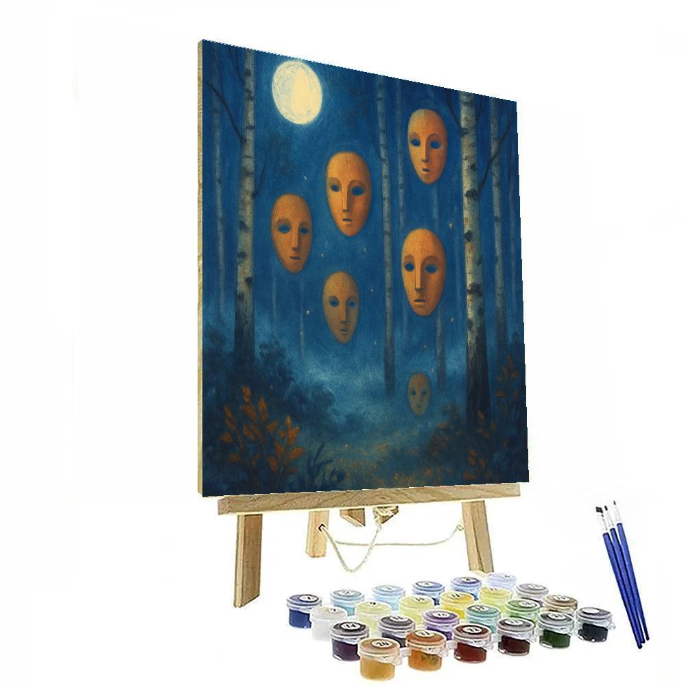 Autumn Glen Of Floating Masks Paint by numbers kits