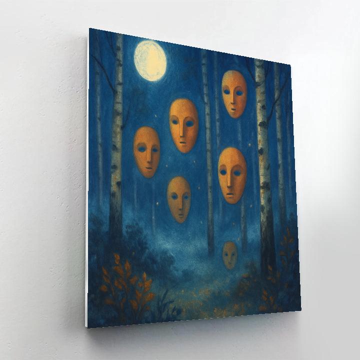 Autumn Glen Of Floating Masks Paint by numbers kits