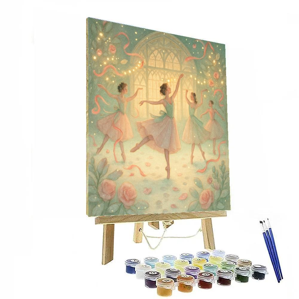 Sugar Plum Ballet Garden paint by numbers