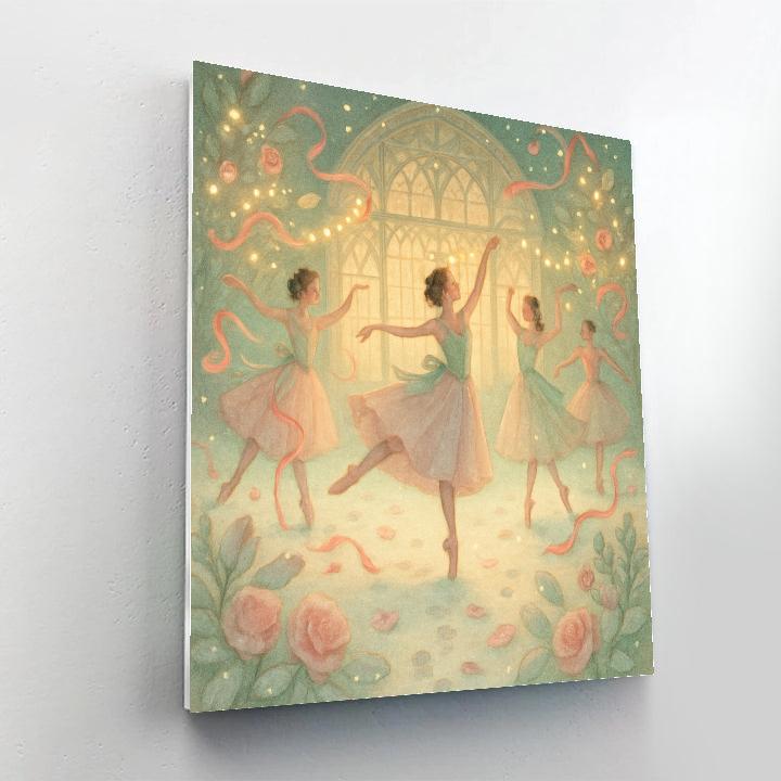 Sugar Plum Ballet Garden paint by numbers