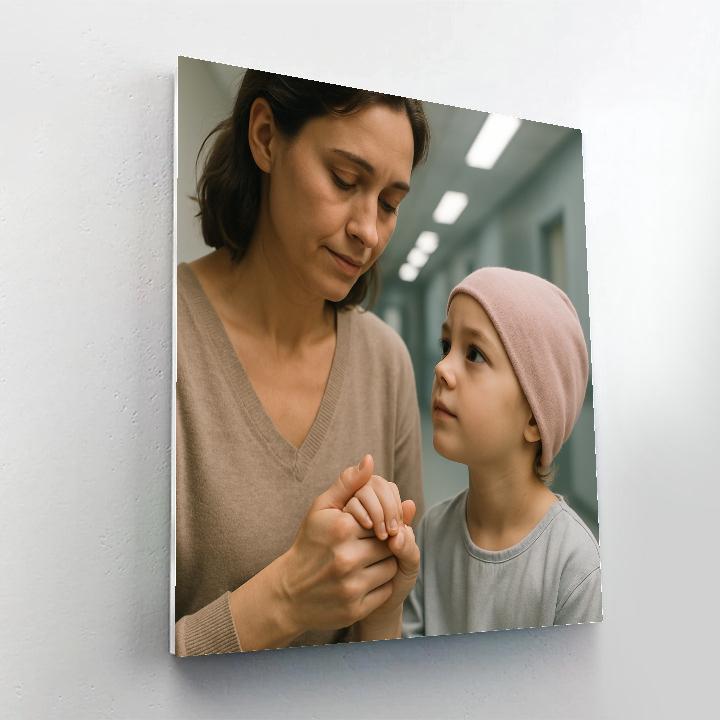 Hospital Waiting Hand Hold DIY paint by numbers