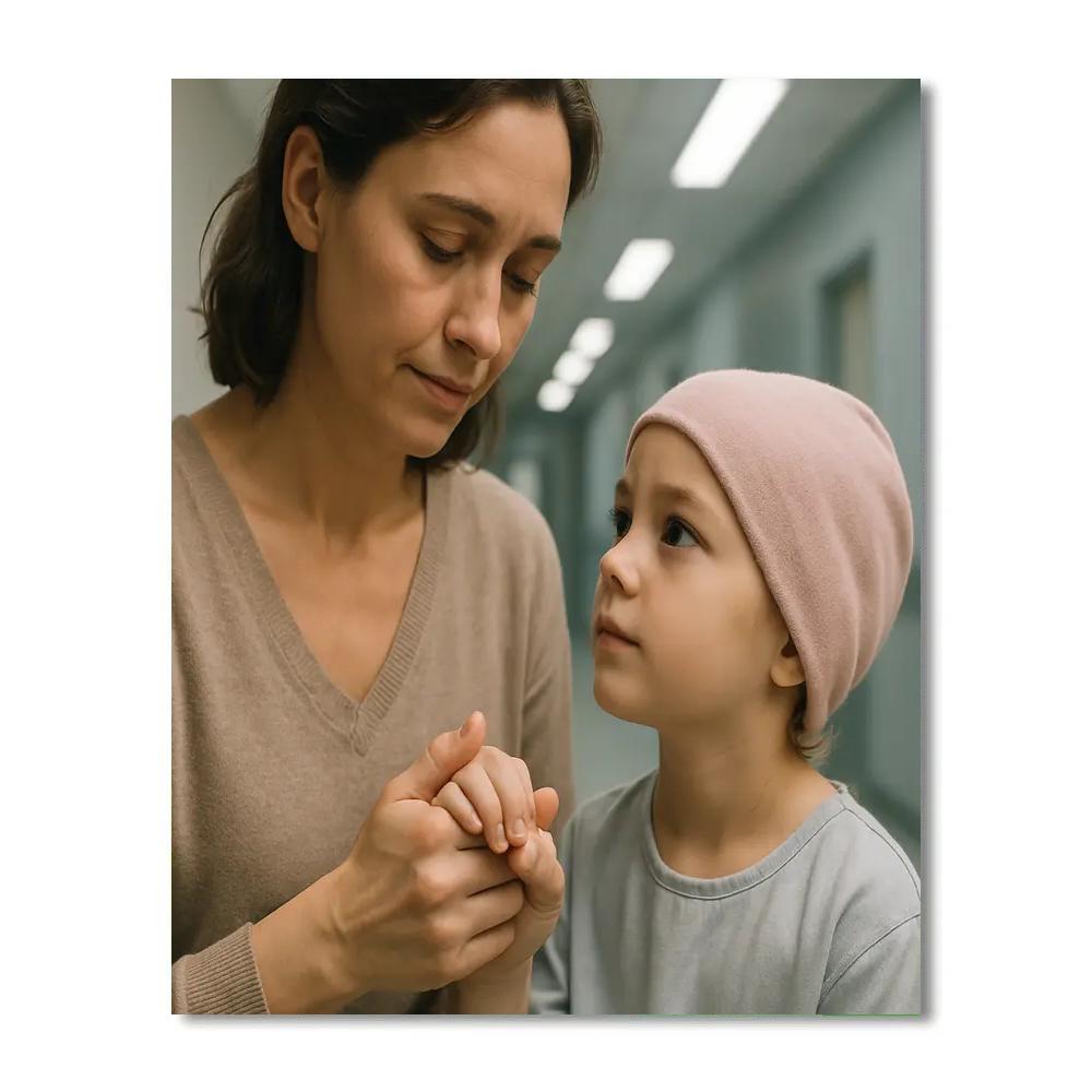 Hospital Waiting Hand Hold DIY paint by numbers