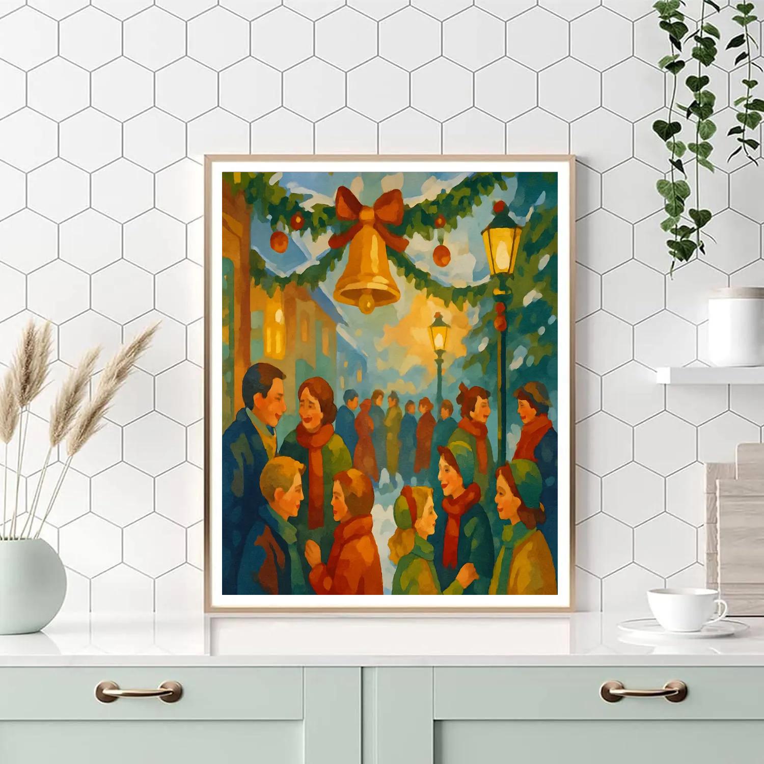 Bell-Ringing Street Number painting