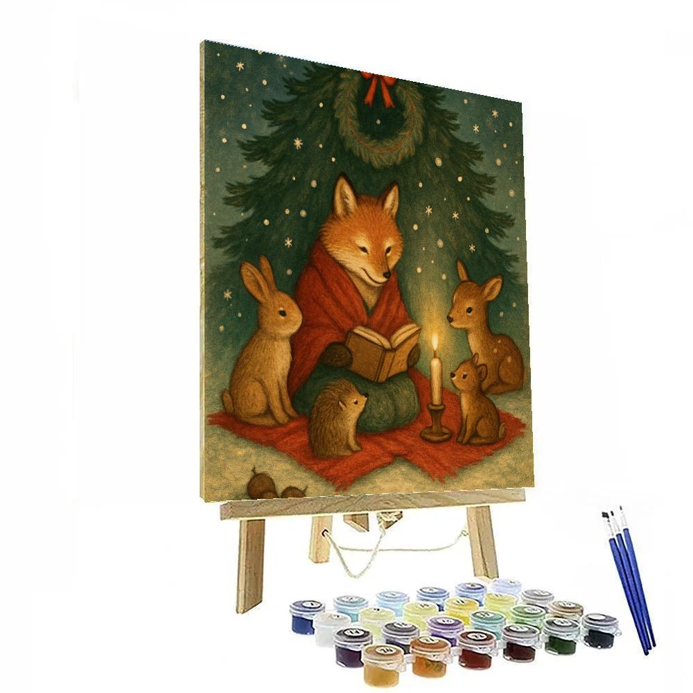 Forest Eve Storytime Number painting