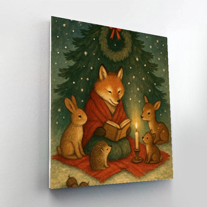 Forest Eve Storytime Number painting