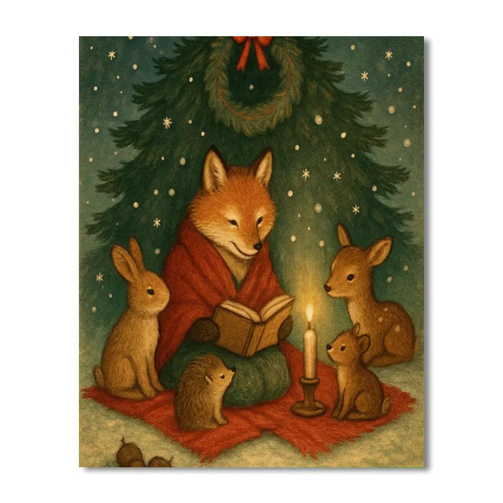 Forest Eve Storytime Number painting