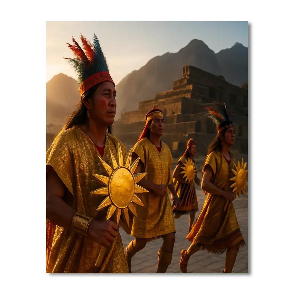 Inti Raymi Sun Procession Paint by numbers kits