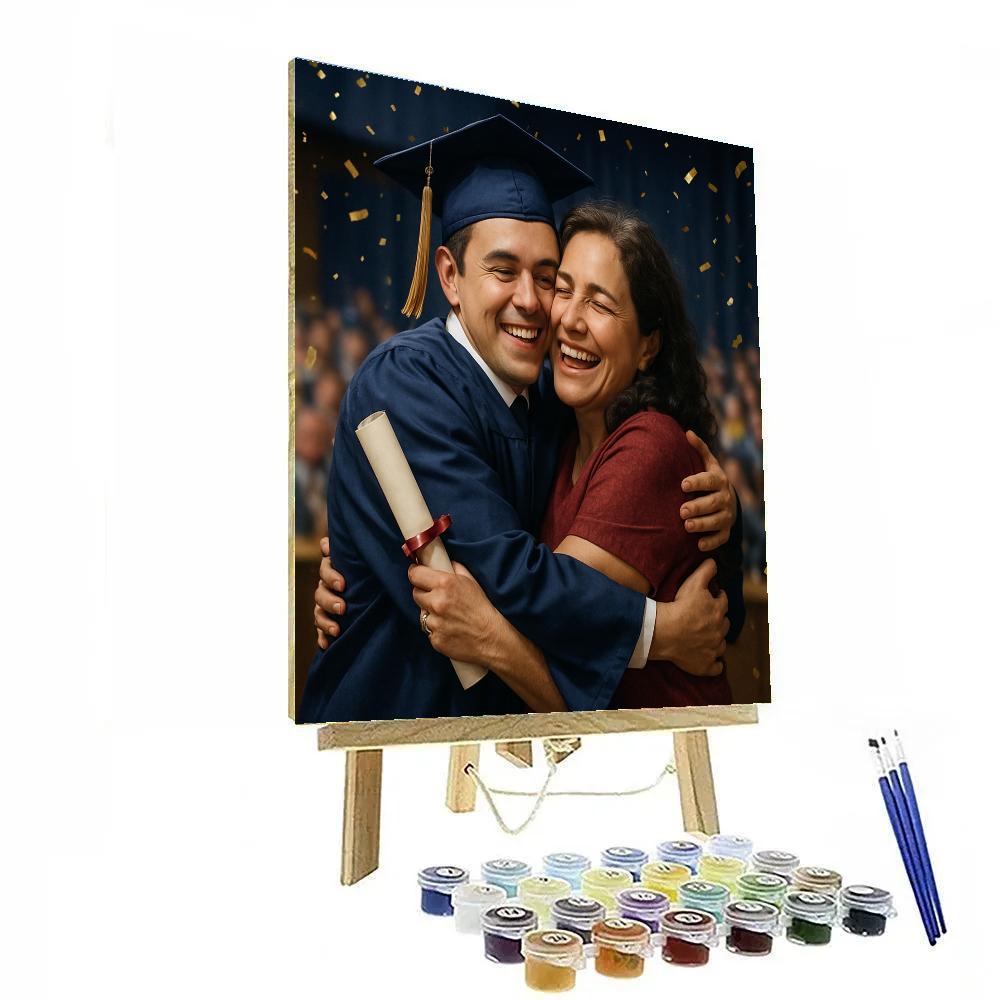 Graduation Proud Embrace Paint by numbers art