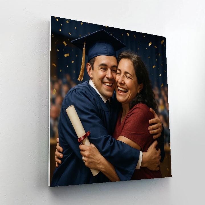 Graduation Proud Embrace Paint by numbers art