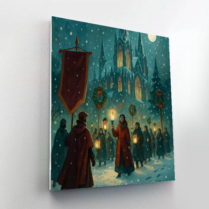 Icicle Cathedral Parade paint by number