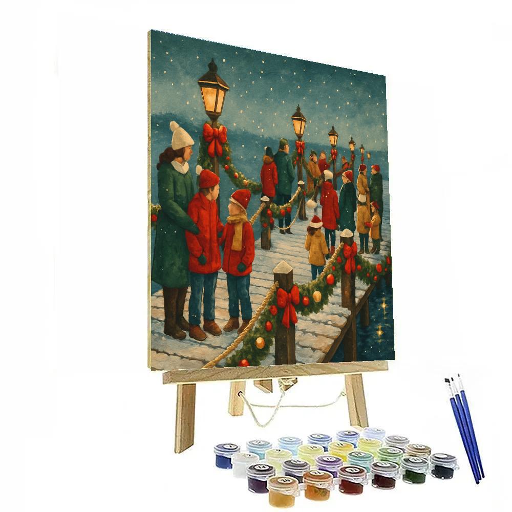 Noel On The Pier paint by numbers