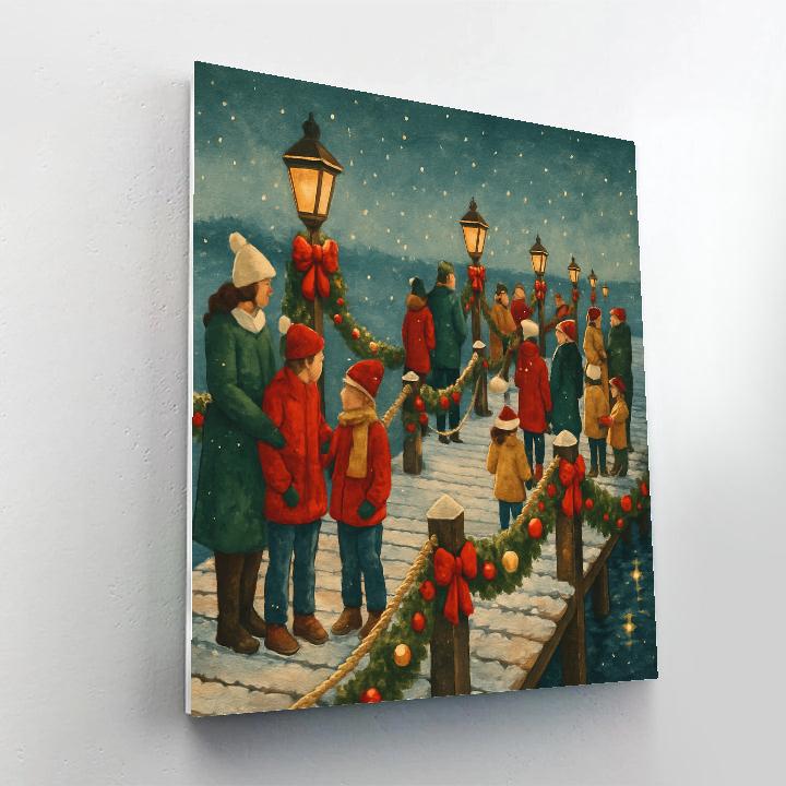 Noel On The Pier paint by numbers