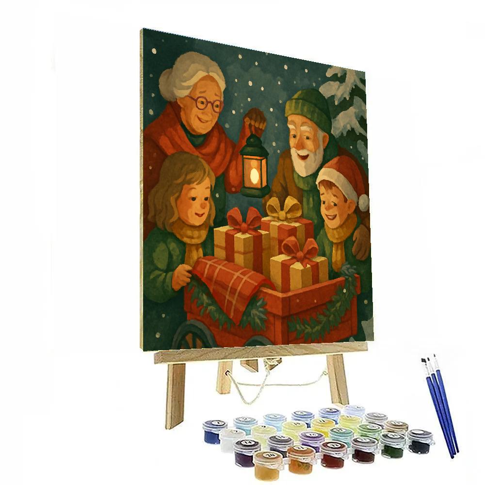 Wagon Of Wishes paint by numbers