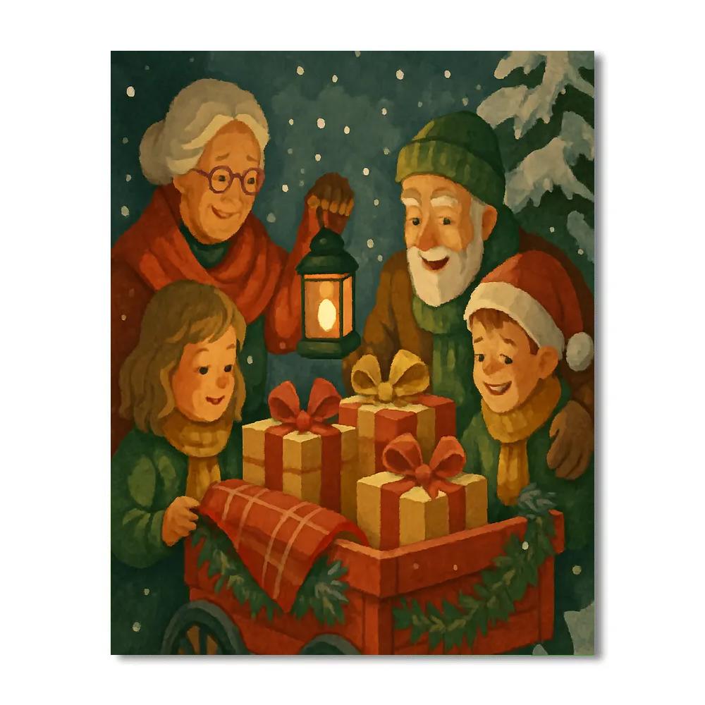 Wagon Of Wishes paint by numbers