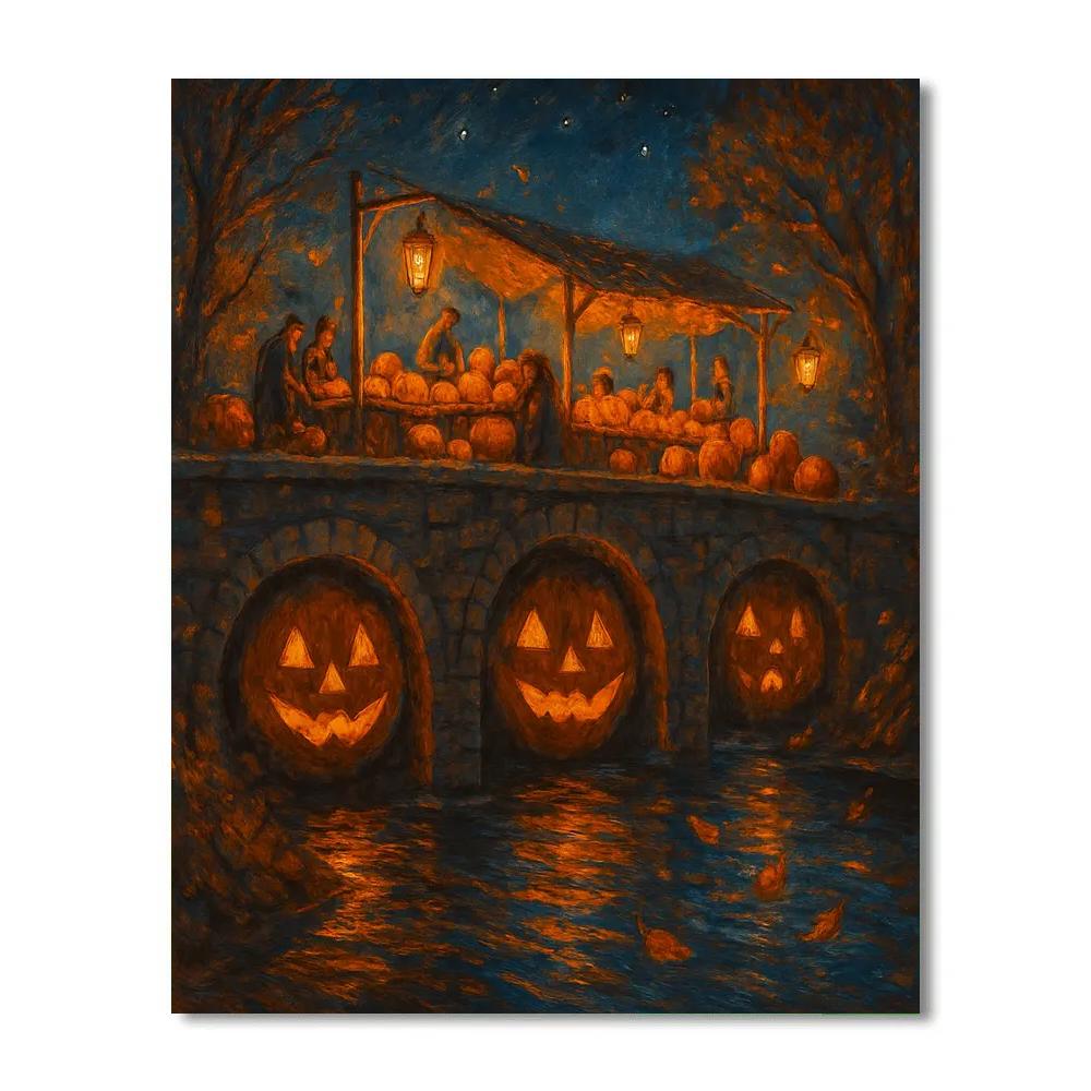 Stonebridge Pumpkin Market paint by number
