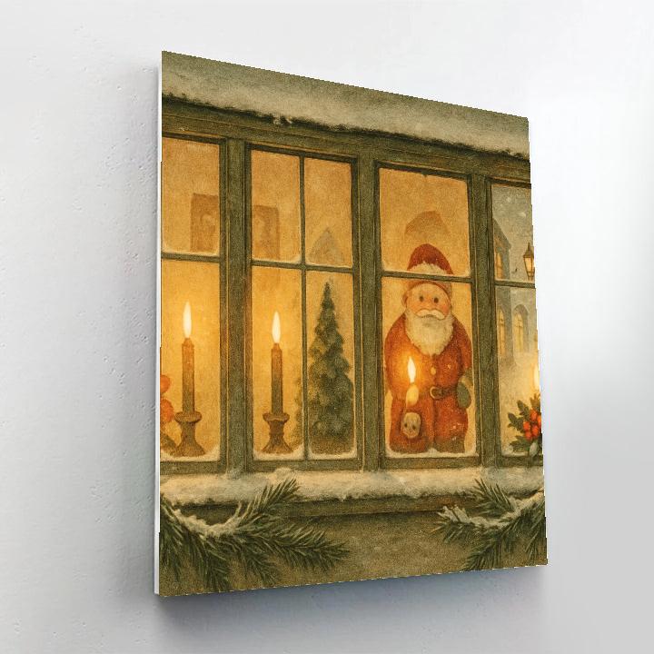 Candlelit Window Wishes Painting by numbers kit