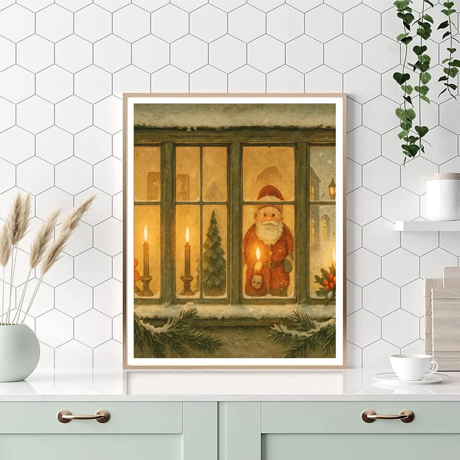 Candlelit Window Wishes Painting by numbers kit