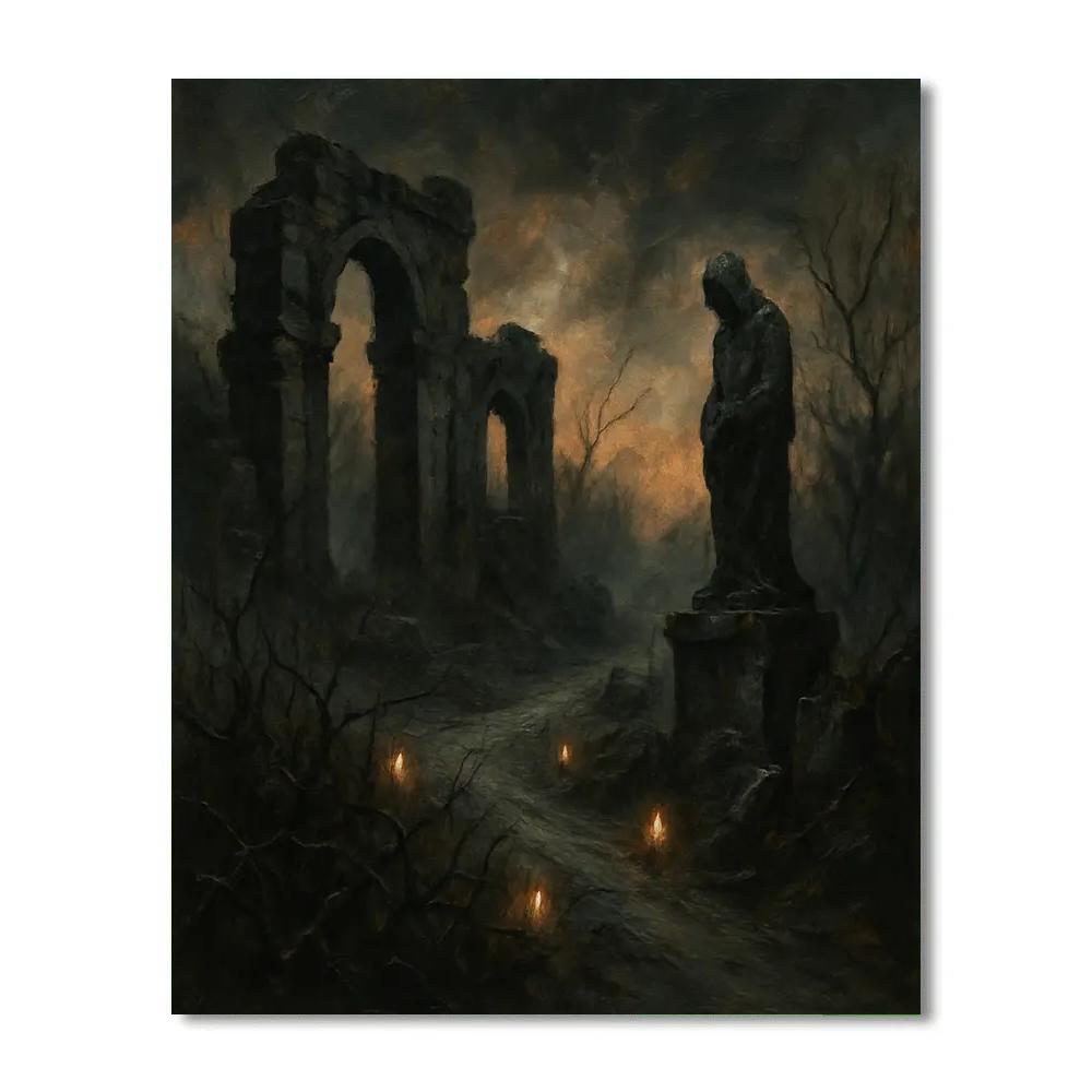 Ruin Watch At The Thorn Road Paint by numbers art