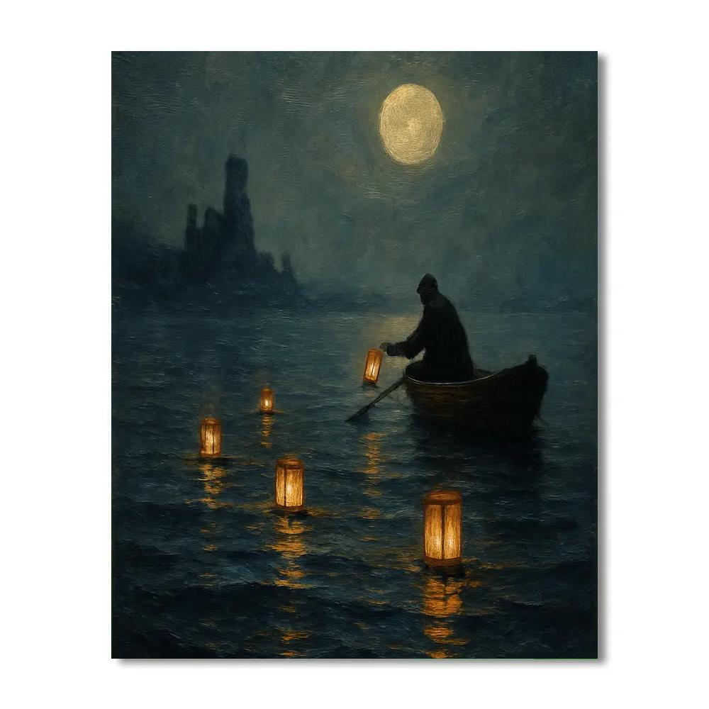 The Lantern Fisher Of Hollow Bay paint by numbers