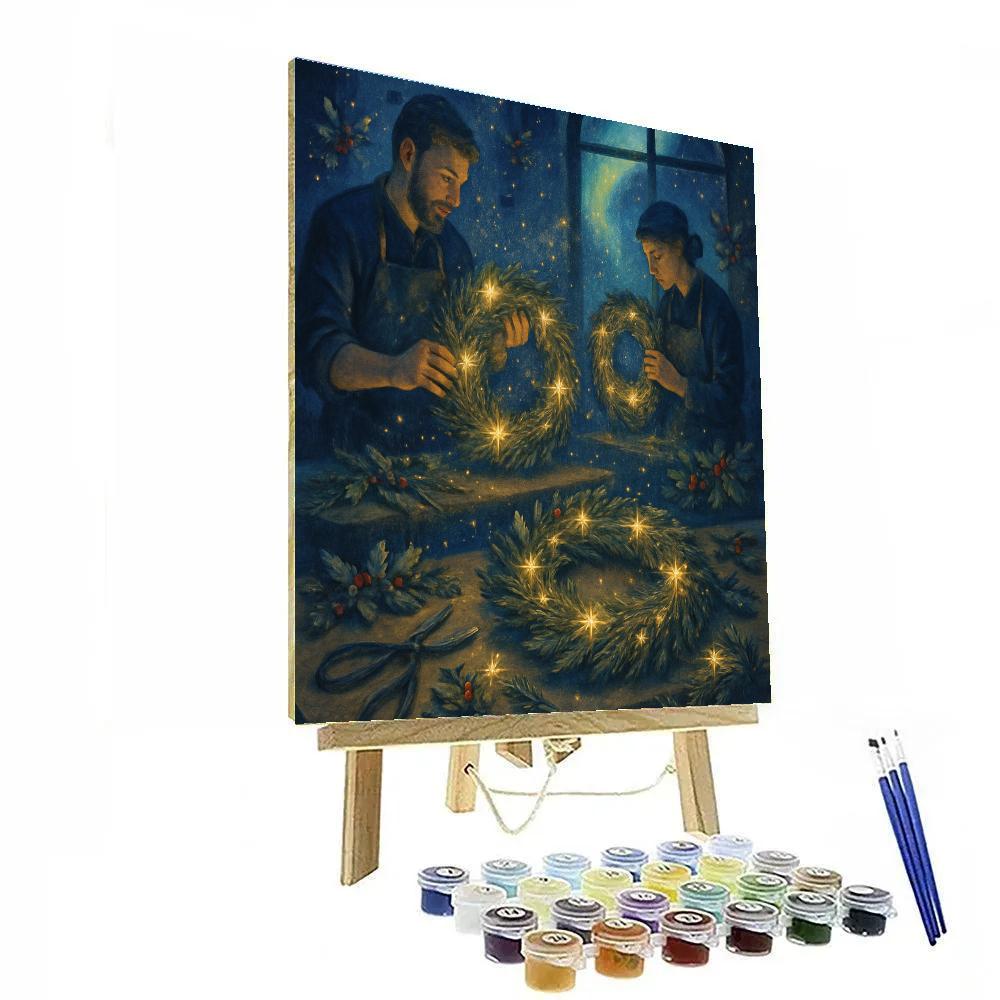 Celestial Wreath Workshop Painting by numbers kit
