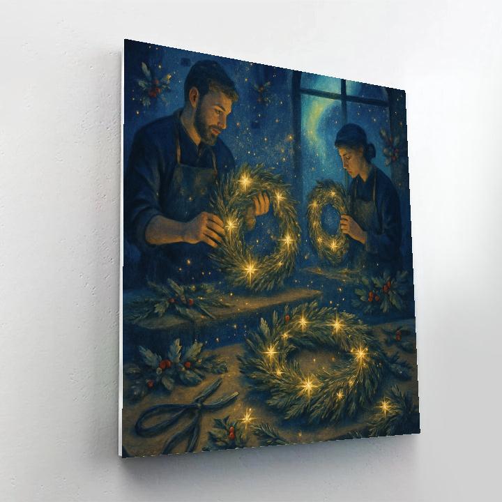 Celestial Wreath Workshop Painting by numbers kit